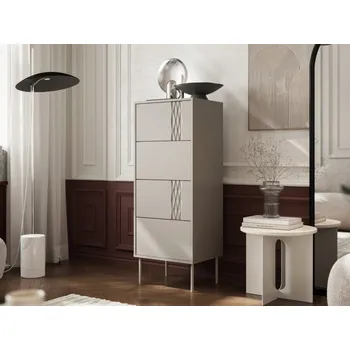 Komoda Vysoká komoda Firtus 4S, Barva: béžový mat MIRJAN 5903211394812