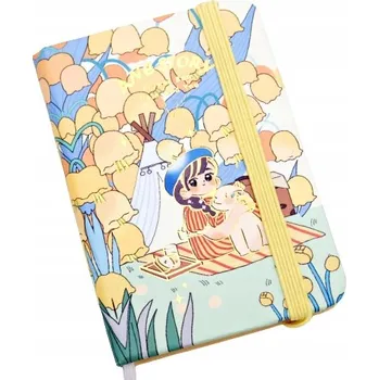 Notes mini na gumičce, linkovaný, Ane Story A7, 80 listů