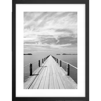 Obraz Obraz plakát v černém rámu do obýváku 30x40 krajina plakáty na zeď