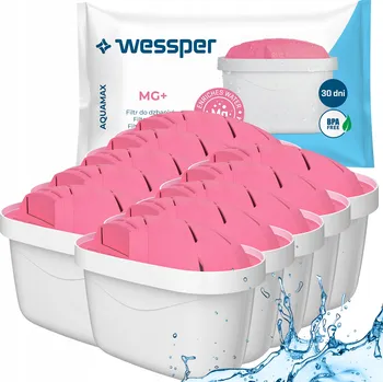 vodní filtr Filtrační vložka do filtrační konvice Wessper Aquamax MG+ 10 ks