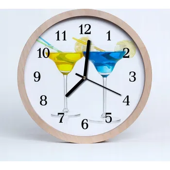 Hodiny Stylové nástěnné hodiny kulatý loft Koktajl 20 cm