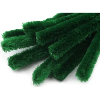 Hobby drát Chlupaté drátky na tvoření Ø15 mm délka 30 cm Varianta: 4 zelená jedle, Balení: 50 ks