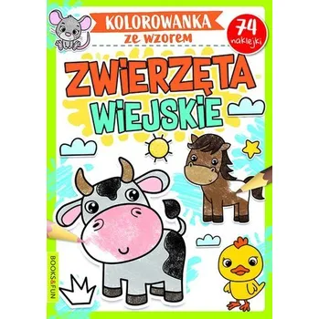 První čtění Zwierzęta wiejskie. Kolorowanka ze wzorem - opracowanie zbiorowe