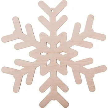 Vánoční dekorace SNĚHOVÁ VLOČKA SNĚHOVÁ VLOČKA, přívěsek DECOUPAGE S15