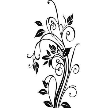 Obraz Samolepka na stěnu Drukant květiny listy 200 cm