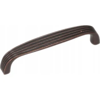 Nábytkové kování Nábytková úchytka GAMET UR44 polomatná patina mědi 96mm