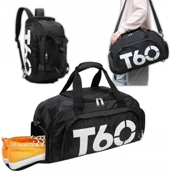 Sportovní taška černá polyester 2v1