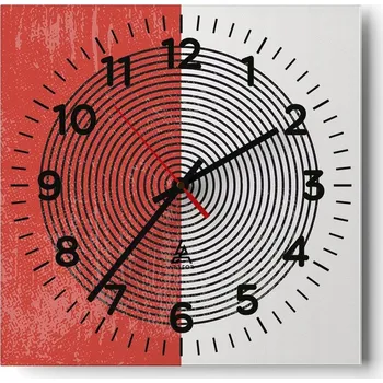 Hodiny Nástěnné hodiny do obýváku 40x40 Abstrakce Tiché hodiny Skleněné hodiny Bez hlučnosti