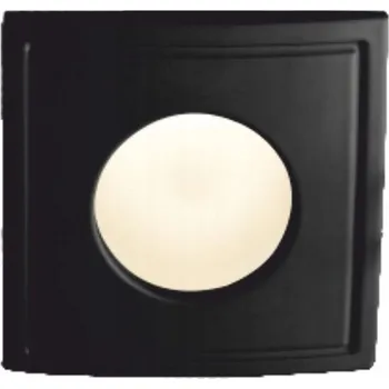 Stropní bodové svítidlo čtvercový rámeček IP44 černé GU10 TICO 122 SH-B OZZO