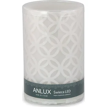 Svíčka LED vosková svíčka KOLO šedá VELKÁ