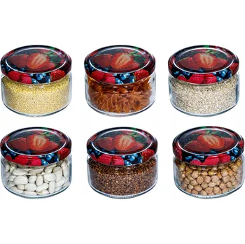 Sklenice ZAVAŘOVACÍ SKLENICE 250 ml SKLENICE NA ZAVAŘENINY ATEST PZH 6 KS