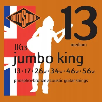 Příslušenství pro strunný nástroj Struny Rotosound JK13 Jumbo King pro akustickou kytaru
