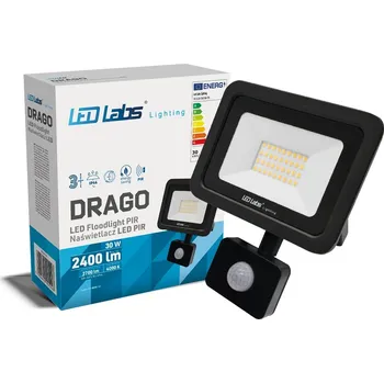 LED reflektor 3Y 30W neutrální bílá SMD IP44 SLIM s PIR senzorem