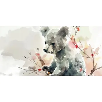 Plakát Plakát Akvarelová Koala bez rámu 91,3 x 44,5 cm