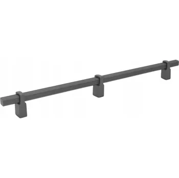 Nábytkové kování Nábytková úchytka GIANO L-768 frézovaná ČERNÁ MATNÁ