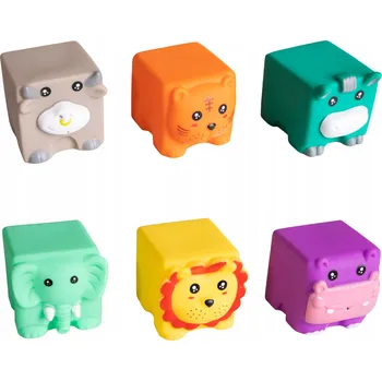 PÍSKACÍ HRAČKY , HRAČKY DO VANY SE ZVÍŘATY 6 KS