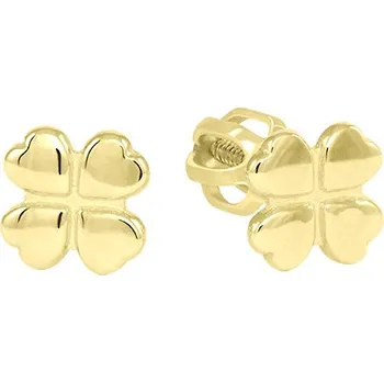 Náušnice Soliter Náušnice ze žlutého zlata Čtyřlístky 231 001 00670 + 2 měsíce na vrácení zboží