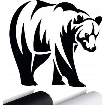 Samolepicí dekorace na vozidlo NÁLEPKA na auto MEDVĚD BEAR MEDVÍDEK 14x15