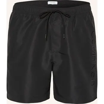 Pánské plavky Calvin Klein Pánské Koupací Šortky Logo Embroidery, černá, 48/S