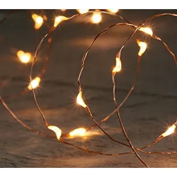 Vánoční dekorace Vnitřní vánoční osvětlení na baterie, 20 světýlek, 1 metr