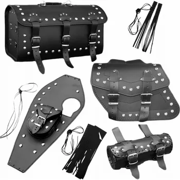 Zavazadlo na motocykl Brašny Kufry Rolka s Třásněmi Sada 21B YAMAHA VIRAGO 750