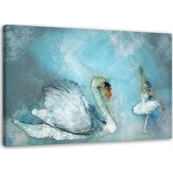 Obraz Obraz na plátně - Canvas, Labuť a baletka 60x4