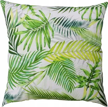 Povlečení DEKORAČNÍ POVLEČENÍ NA POLŠTÁŘ 40x40 listy palmy bílé pozadí