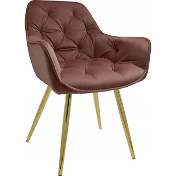 Křeslo Křeslo dankor design arten X velur starorůžová zlaté