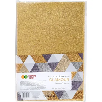 Obraz Vícebarevná pěnovka Happy Color 20 cm x 5 ks