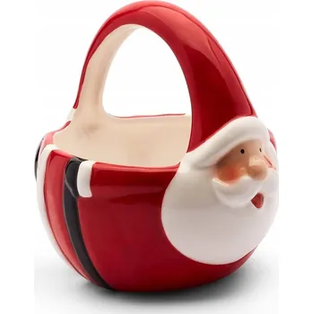 Vánoce Keramický vánoční košíček CHRISTMAS