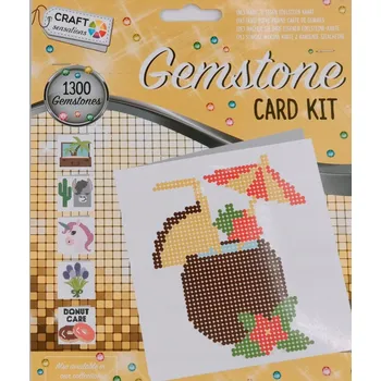 kreativní sada Kreativní sada šatonové růže Gemstone card drink