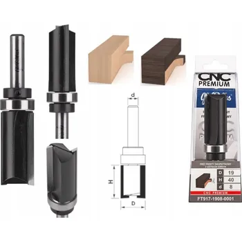 Fréza Jednobřitá fréza Globus stopková 19 mm 40 mm 8 mm