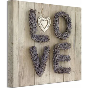 Obraz Howard Shooter Nápis Love Obraz na plátně 40x40 cm