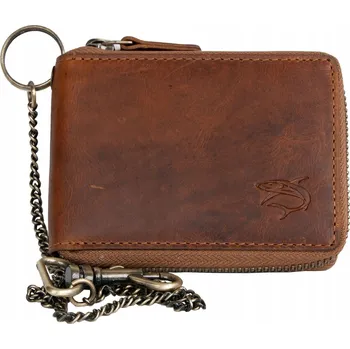 Peněženka FLW peněženka z přírodní kůže hnědá - muž