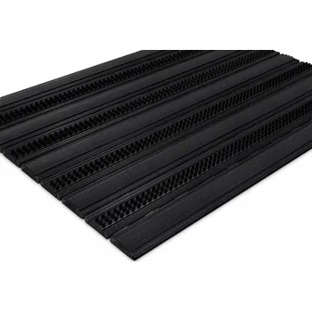 Rohožka POLENTEX PREMIUM VSTUPNÍ ROHOŽKA GUMOVÁ S KARTÁČI 120x80 CJR12