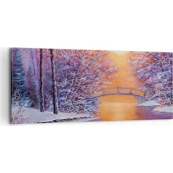 Obraz Foto obraz na plátně 100x40 krajina obývací pokoj ložnice na zeď velký