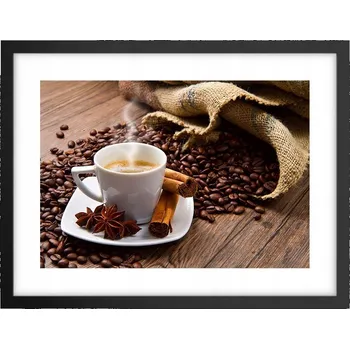 Obraz Obraz plakát v černém rámu do obýváku 40x30 gastronomie foto na zeď