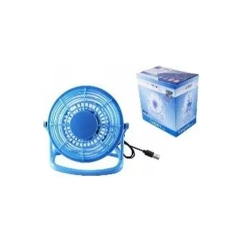 Vzduchotechnika USB Stolní Ventilátor Větrák - Modrý