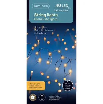 Vánoční dekorace Vánoční osvětlení na stromeček Kaemingk uvnitř 195 m 21 - 50 světel