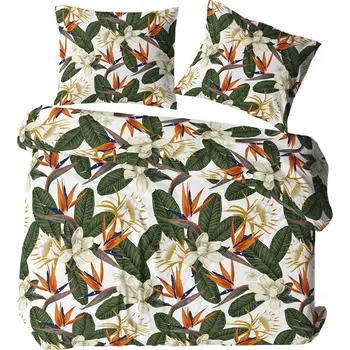Povlečení Povlečení 220x200 2x70x80 sada povlečení květiny listy