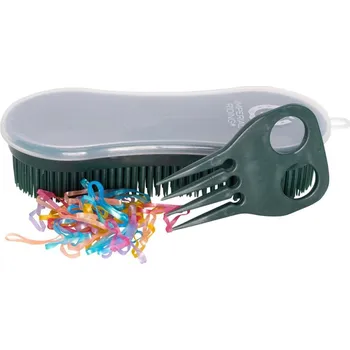 Čištění pro koně Perfection brush+gumičky Imperial Riding tmavě zelená