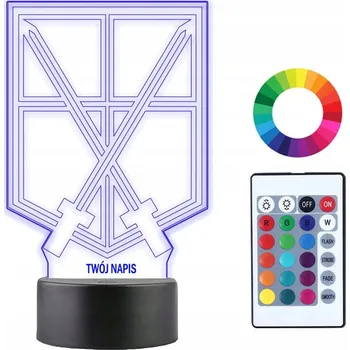 Lampička Noční lampa Plexido vícebarevná