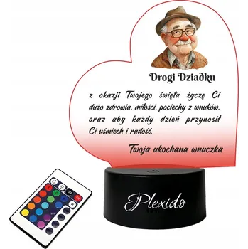 Lampička Plexido vícebarevná Noční lampa