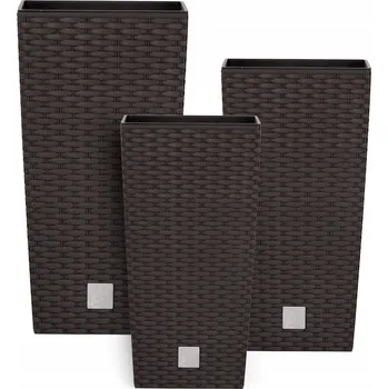 Květináč Plast Květináč béžový, Botle 22,5 cm x 22,5 x 42,1 cm