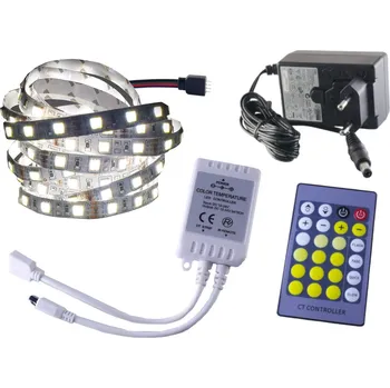 LED osvětlení SADA LED pásek 300D bílý CCT teplá studená bílá podsvícení kuchyně 3m