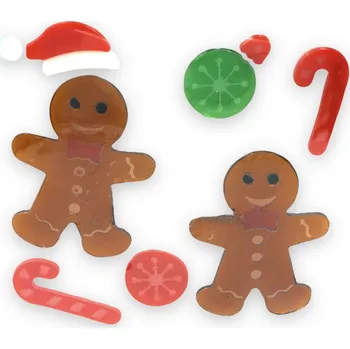 Vánoční dekorace VÁNOČNÍ DEKORACE NA OKNO PERNÍČKY XST510-10