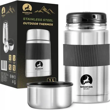 Termoska MOUNTAIN GOAT Jídelní termoska 1000 ml stříbrná