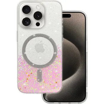 Pouzdro na mobilní telefon Zadní kryt Tel Protect Moonlite Magsafe pro iPhone 12 Pro růžový čirý