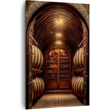 Obraz Velký obraz do obýváku XXL 80x120 víno moderní fotoobraz na plátně obrazy