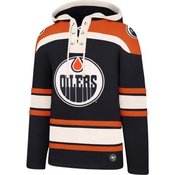 Pánská mikina 47 Brand Pánská mikina Edmonton Oilers NHL Superior Lacer Hood Velikost: S